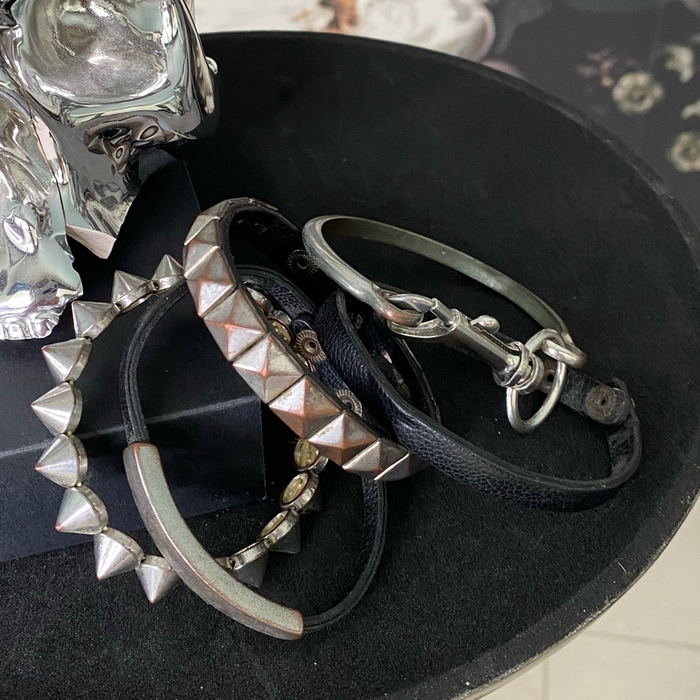 5 stacking bracelets